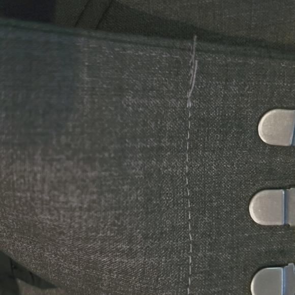 Alice + Olivia Pants Trousers Grey Slim Fit & Wide Leg Made in USA Italian Wool - Picture 4 of 8